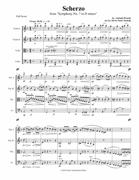 Scherzo From Symphony No 7 Sheet Music