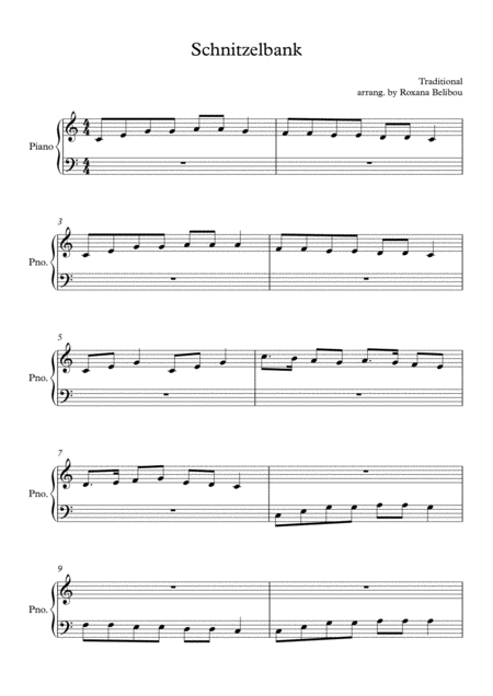 Schnitzelbank Sheet Music