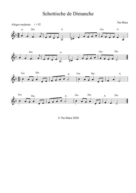 Schottische De Dimanche Sheet Music