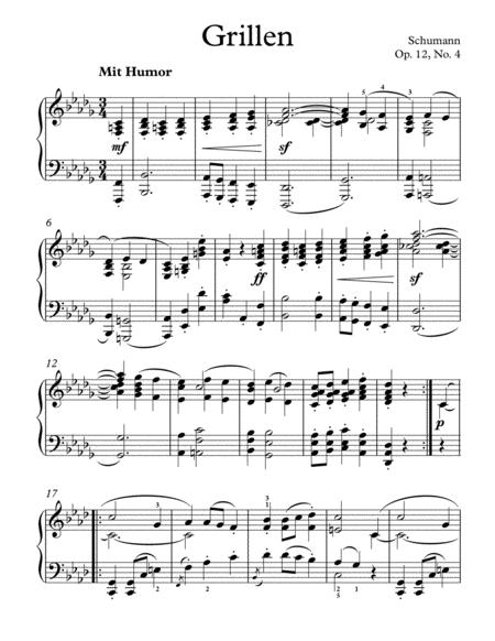 Free Sheet Music Schubert Fantasiestucke Op 12 No 4 Original Piano Solo