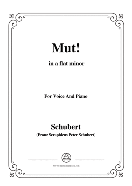 Free Sheet Music Schubert Gute Nacht From Winterreise Op 89 D 911 No 1 In E Flat Minor For Voice Piano