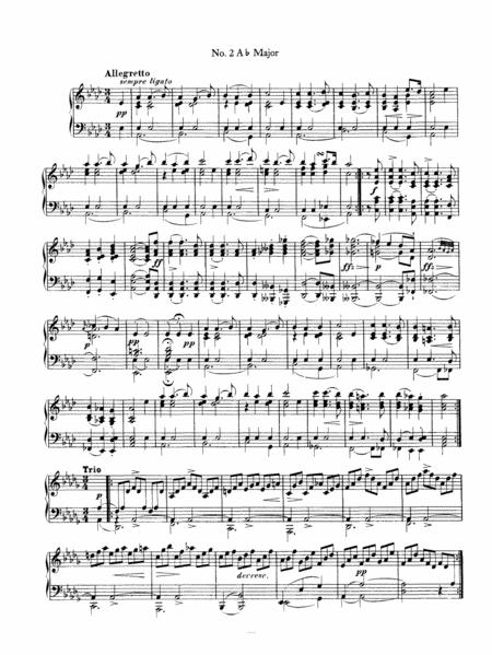 Schubert Impromptu Op 142 No 2 In Ab Major Original Piano Solo Sheet Music