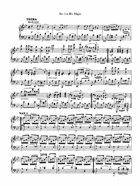 Schubert Impromptu Op 142 No 3 In Bb Major Original Piano Solo Sheet Music