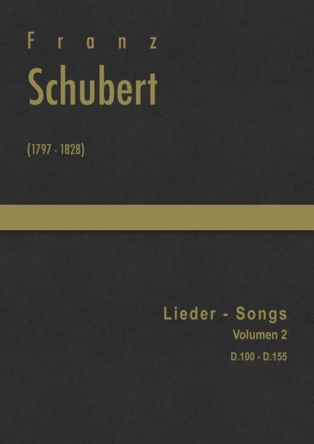 Schubert Lieder Songs D 100 D 155 Sheet Music