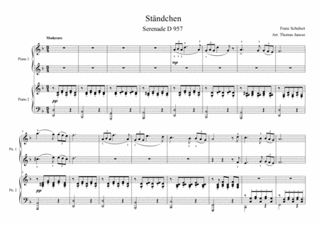 Free Sheet Music Schubert Serenade