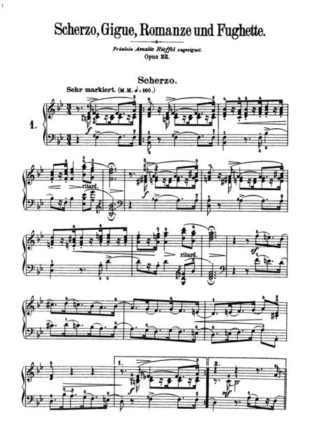 Free Sheet Music Schumann 4 Klavierstcke Op 32 Complete Version
