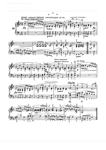 Free Sheet Music Schumann Album For The Young Op 68 No 26 Original Version