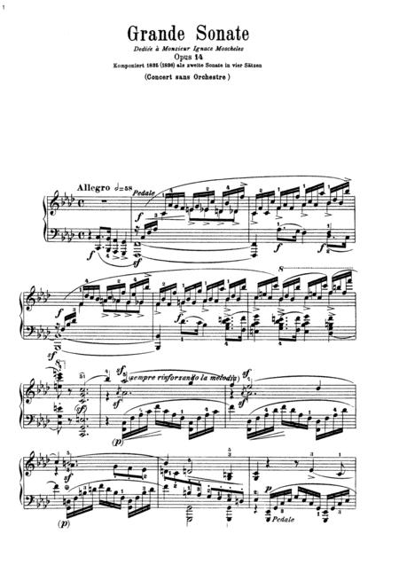 Schumann Sonata No 3 In F Minor Op 14 Complete Version Sheet Music