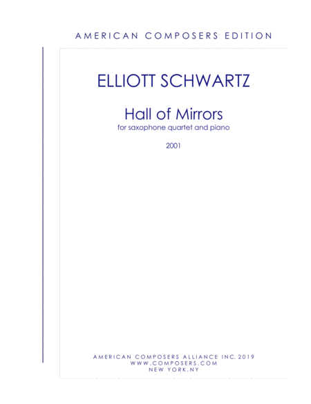 Schwartz Hall Of Mirrors Sheet Music