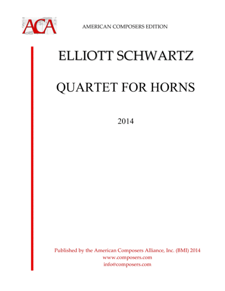 Free Sheet Music Schwartz Quartet For Horns
