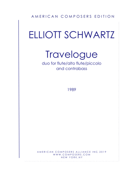 Schwartz Travelogue Sheet Music