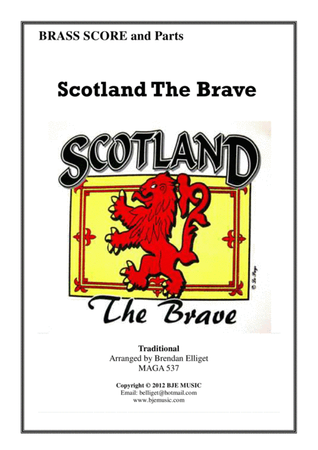 Scotland The Brave Brass Band Bb Score And Parts Pdf Sheet Music