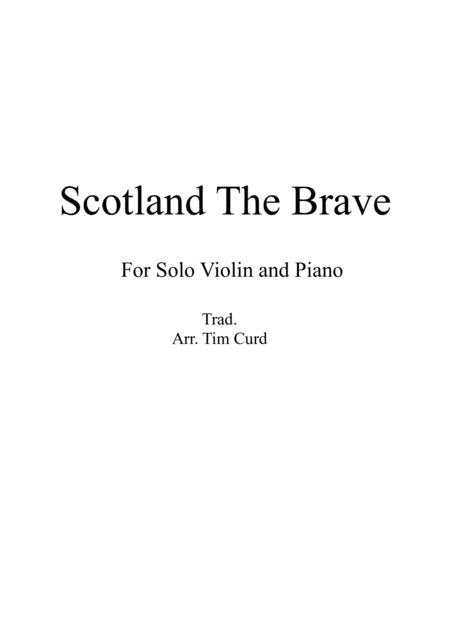 Scotland The Brave For Solo Violin And Piano Sheet Music