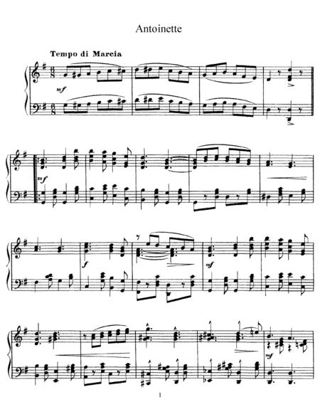 Free Sheet Music Scott Joplin Antoinette Original Version