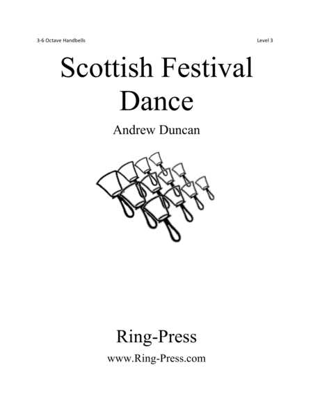 Free Sheet Music Scottish Festival Dance 3 6 Octaves Handbells Level 3