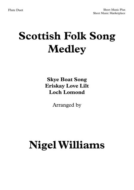 Scottish Folk Song Medley For Flute Duet Sheet Music