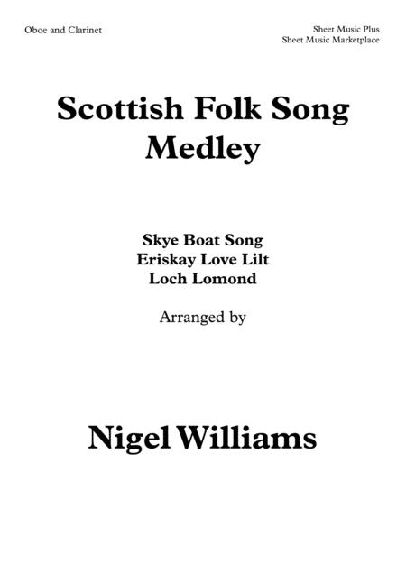 Scottish Folk Song Medley For Oboe And Clarinet Sheet Music