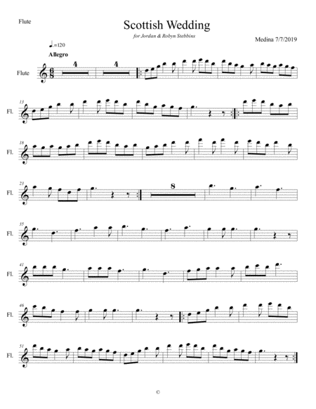 Free Sheet Music Scottish Wedding