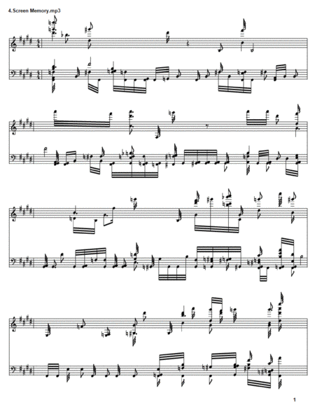 Free Sheet Music Screen Memory