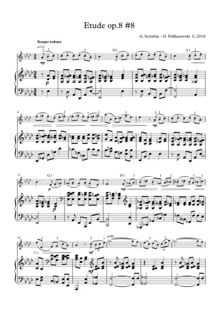 Scriabin Etude Op 8 8 Sheet Music