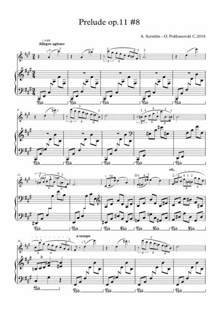 Free Sheet Music Scriabin Prelude Op 11 8