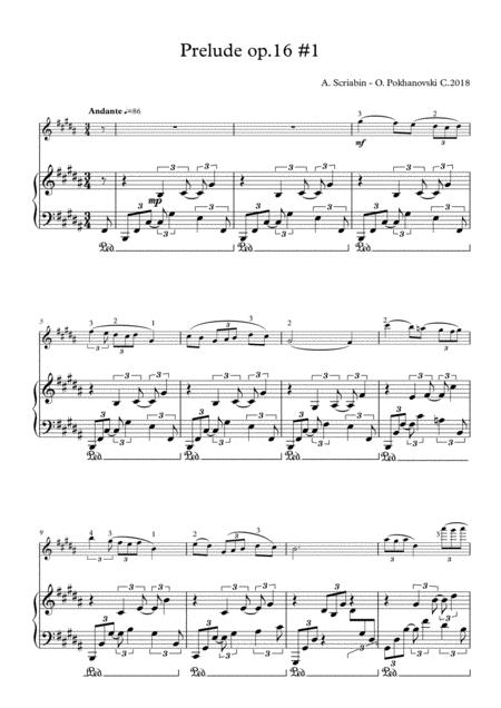 Scriabin Prelude Op 16 1 Sheet Music