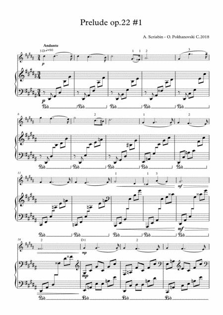 Scriabin Prelude Op 22 1 Sheet Music