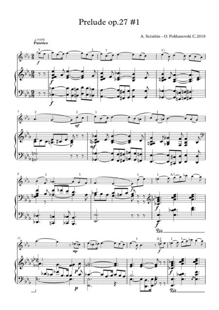 Scriabin Prelude Op 27 1 Sheet Music