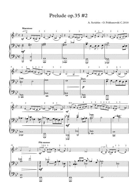 Free Sheet Music Scriabin Prelude Op 35 2