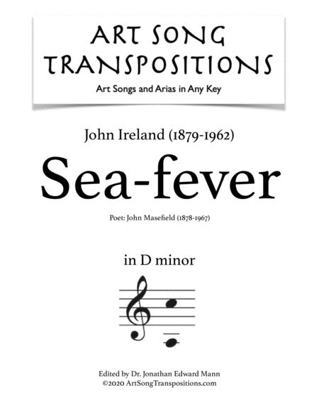 Sea Fever Transposed To D Minor Sheet Music