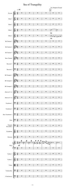 Sea Of Tranquility Sheet Music