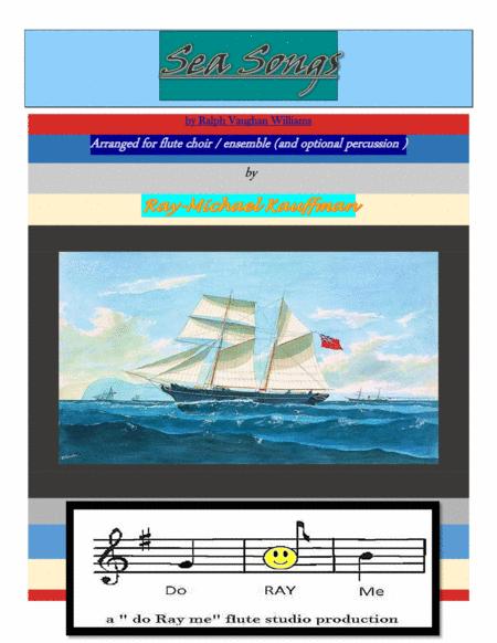 Sea Songs For Flute Choir Ensemble With Optional Percussion Instruments Sheet Music