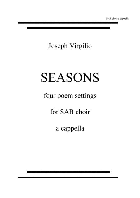 Seasons For Sab Choir A Cappella Sheet Music