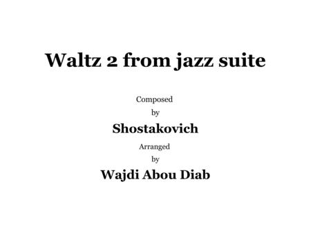 Second Waltz Sheet Music