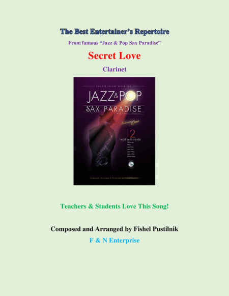 Secret Love Background Track For Clarinet With Improvisation Video Sheet Music