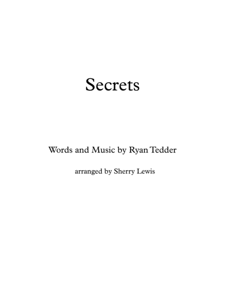 Secrets String Trio For String Trio Sheet Music