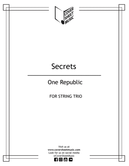 Secrets String Trio Sheet Music