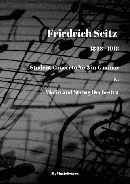 Free Sheet Music Seitz Pupils Violin Concerto No 3 In G Minor For Violin And String Orchestra