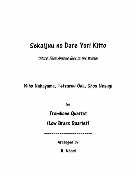 Sekaijuuno Dare Yori Kitto Sheet Music