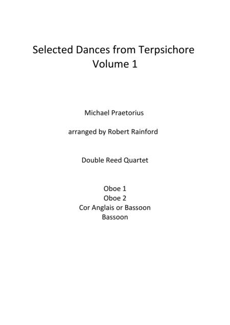 Free Sheet Music Selected Dances From Terpsichore Volume 1