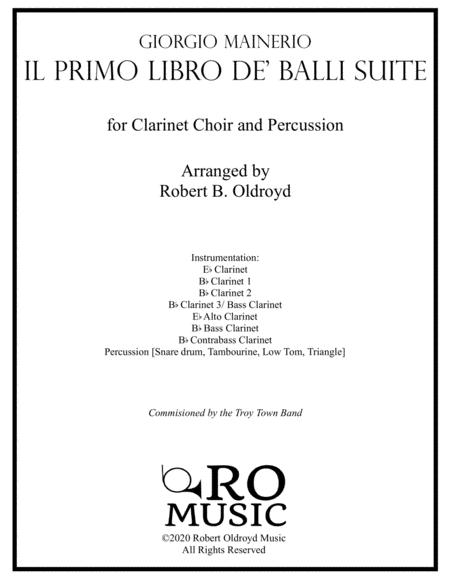 Selections From Il Primo Libro De Balli For Clarinet Choir Sheet Music