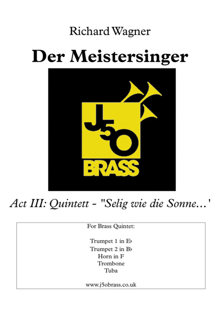 Free Sheet Music Selig Wie Die Sonne From Die Meistersinger Von Nrnberg