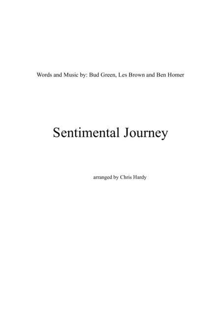 Sentimental Journey For Brass Quintet Sheet Music