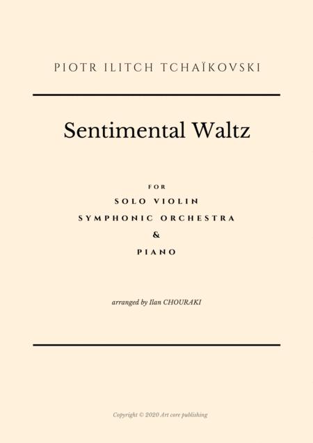 Sentimental Waltz For Solo Violin Orchestra Sheet Music