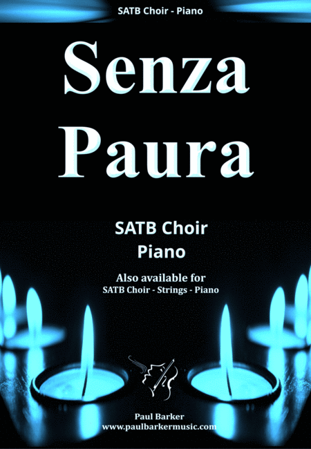 Senza Paura Satb Piano Score Parts Sheet Music