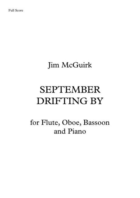 September Drifting By Sheet Music