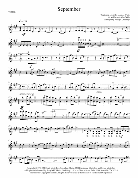 Free Sheet Music September String Quartet