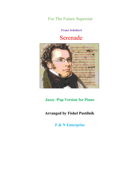 Free Sheet Music Serenade By Schubert Pop Jazz Version