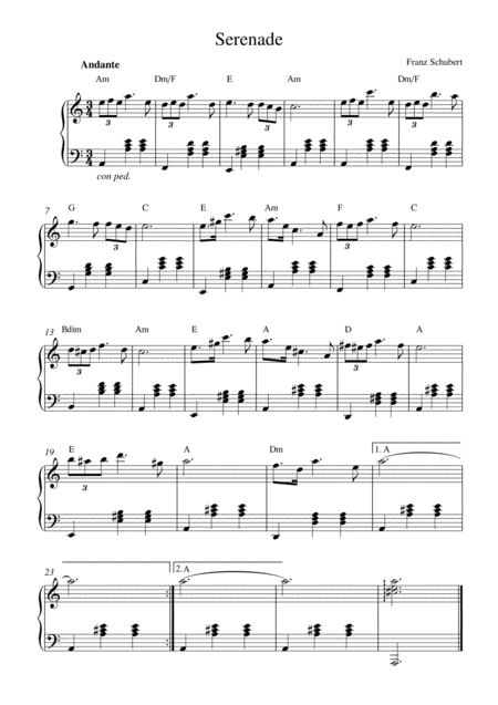 Serenade D 957 Stndchen Sheet Music