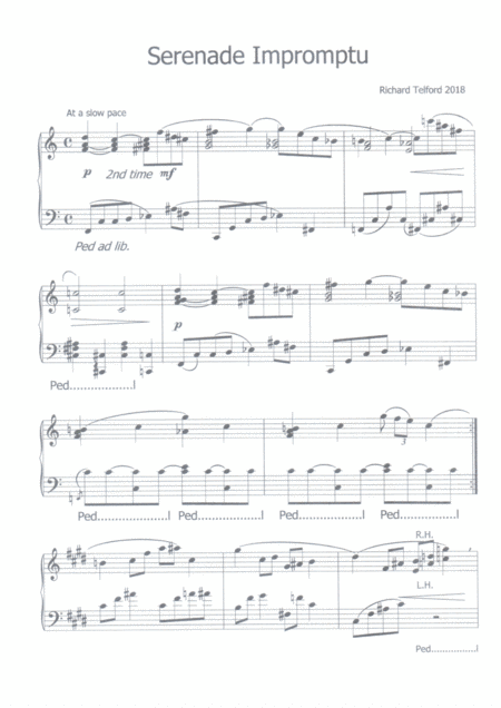 Serenade Impromptu Sheet Music